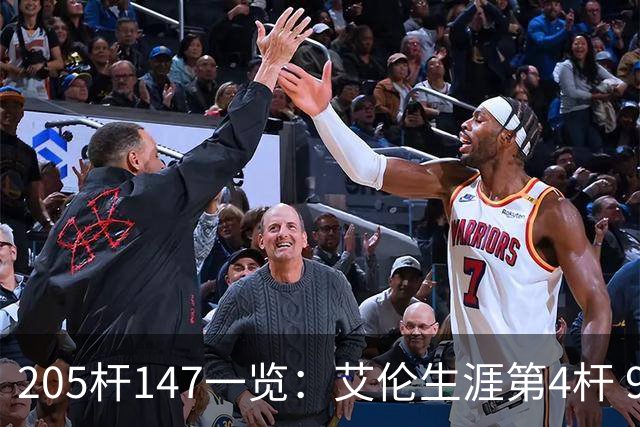 205杆147一览：艾伦生涯第4杆 9月份共打出3杆